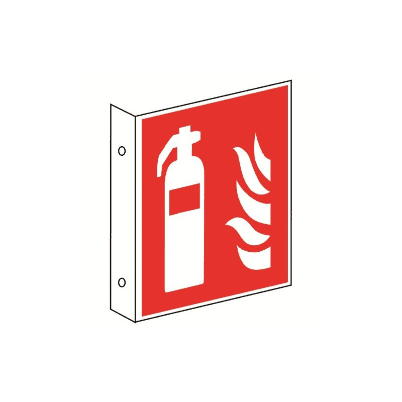 Fahnenschild: Feuerlöscher - F001