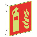 Fahnenschild: Feuerlöscher - F001