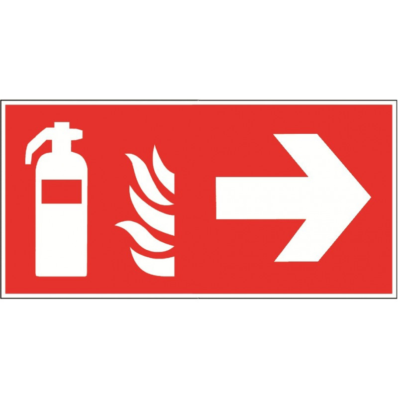 Zusatzschilder für Feuerlöscher Symbol Schild 150 u ASR A1.3, ISO 7010 200 mm 