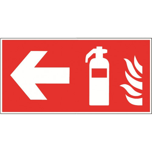 Schild Feuerlöscher gemäß ASR A1.3 wetterfest Brandschutzzeichen, Winkelschild, Nasenschild DIN 7010 langnachleuchtend PVC 148 x 148 mm 