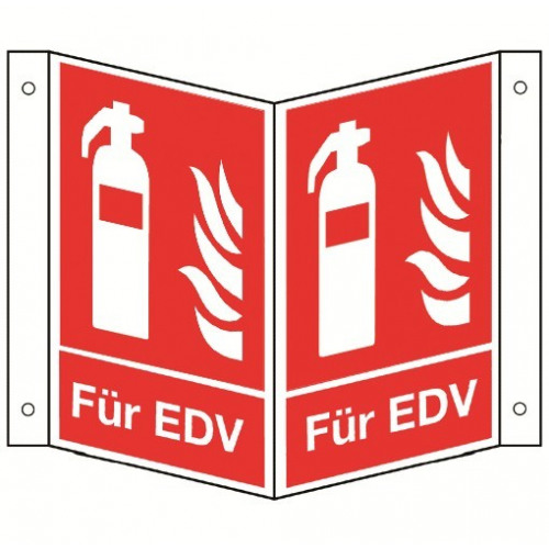 Nasenschild: Feuerlöscher EDV