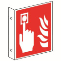 Fahnenschild: Brandmelder - F005