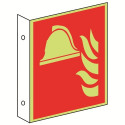 Fahnenschild: Mittel und Geräte zur Brandbekämpfung - F004