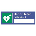 Defibrillator befindet sich... (zum Selbstbeschriften)