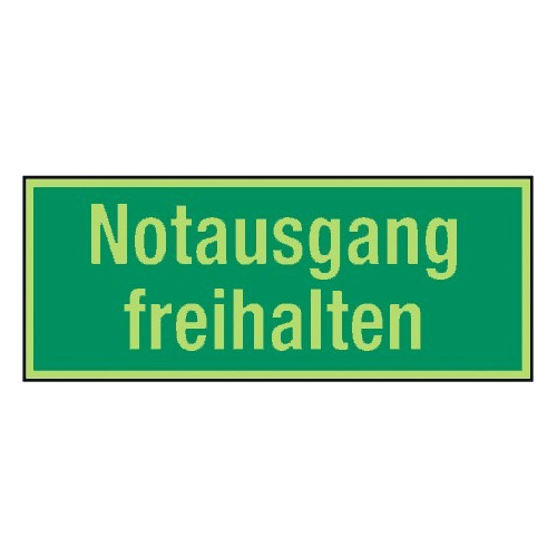 Notausgang freihalten