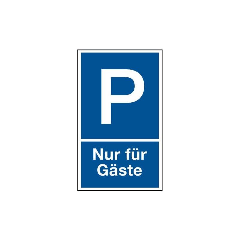 Parkplatzkennzeichnung „Nur für Gäste“