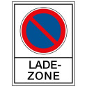 Kombischild: Eingeschränktes Halteverbot mit „Ladezone“