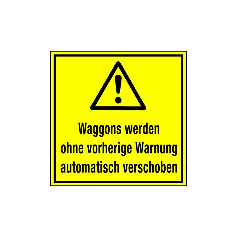 Waggons werden ohne vorherige Warnung automatisch verschoben (mit Symbol W001)