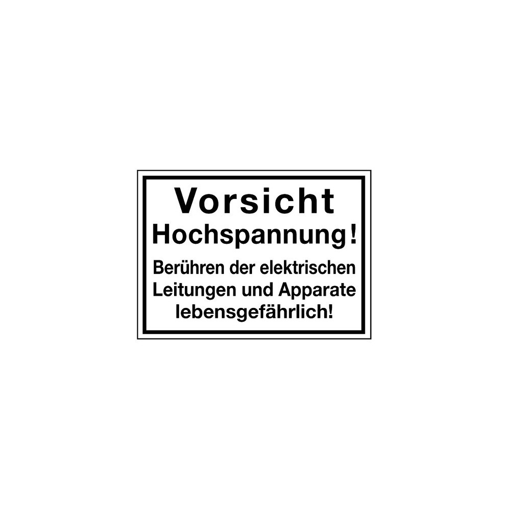 SafetyMarking® Warnschild W012 - Anlage unter Spannung