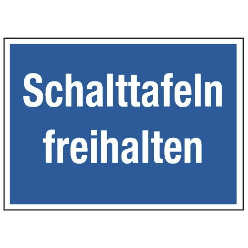 Schalttafeln freihalten