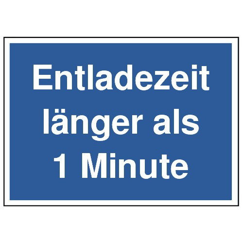 Entladezeit länger als 1 Minute