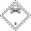 Gefahrgut-Aufkleber Klasse 2.3: Giftige Gase