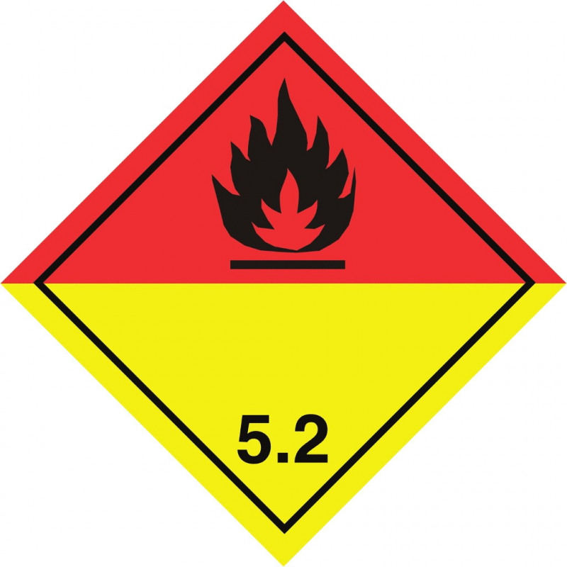 Gefahrgut-Aufkleber Klasse 5.2: Organische Peroxide