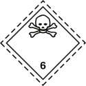 Gefahrgut-Aufkleber Klasse 6.1: Giftige Stoffe