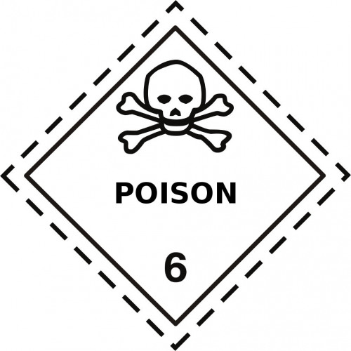 Gefahrgut-Aufkleber Klasse 6.1: Giftige Stoffe