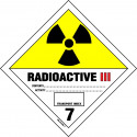 Gefahrgut-Aufkleber Klasse 7: Radioaktive Stoffe Kategorie III