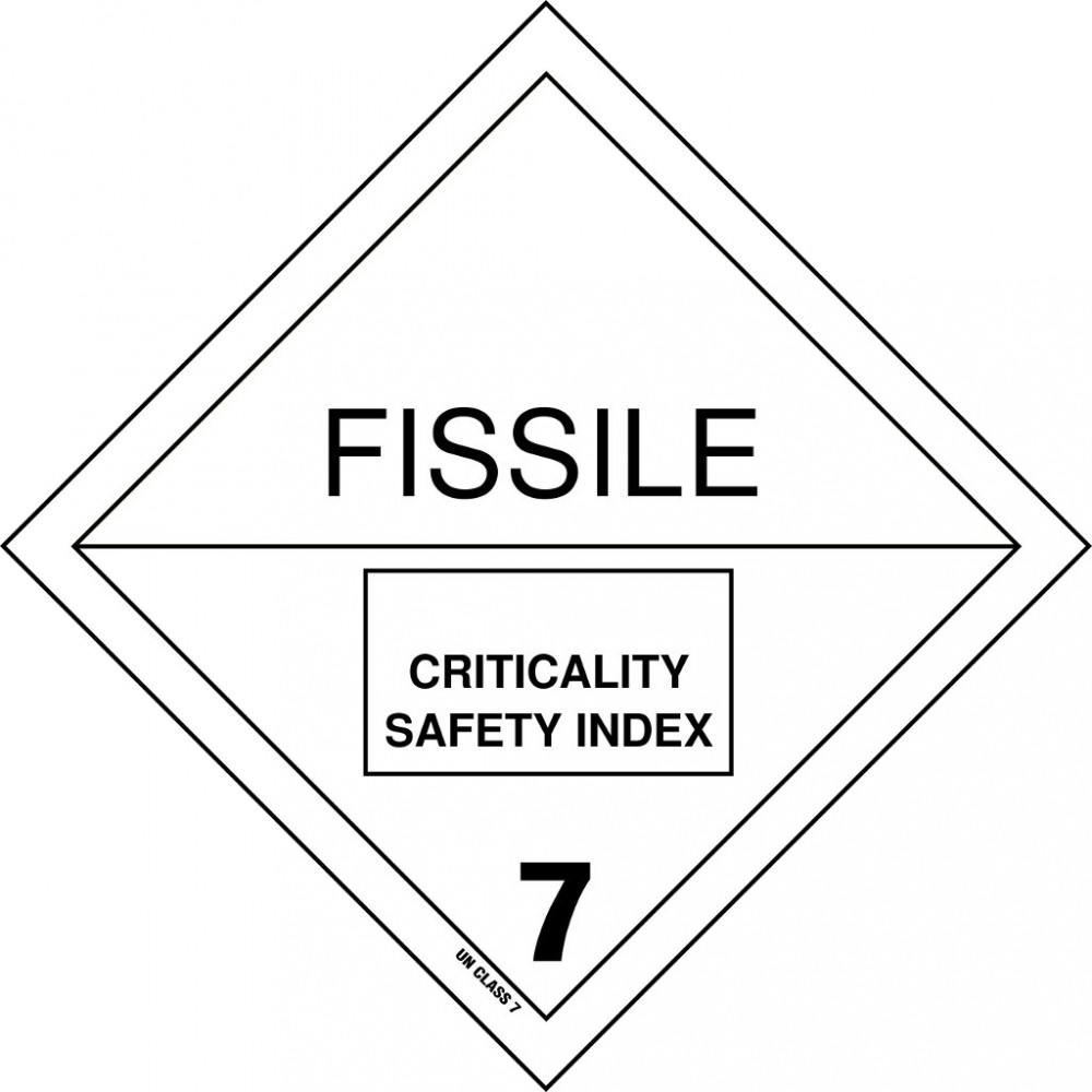 Gefahrzettel Klasse7A-Radioaktive Stoffe Kategorie I-WEISS-15x15cm Aufkleber 