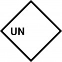 Gefahrgut-Aufkleber mit UN-Nummer, zum Selbstbeschriften