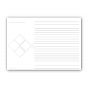 Grundetikett „universell“ für 1 bis 4 Piktogramme