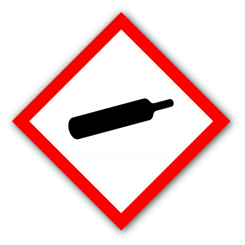 Gefahrstoff-Piktogramm „Gasflasche“ GHS04