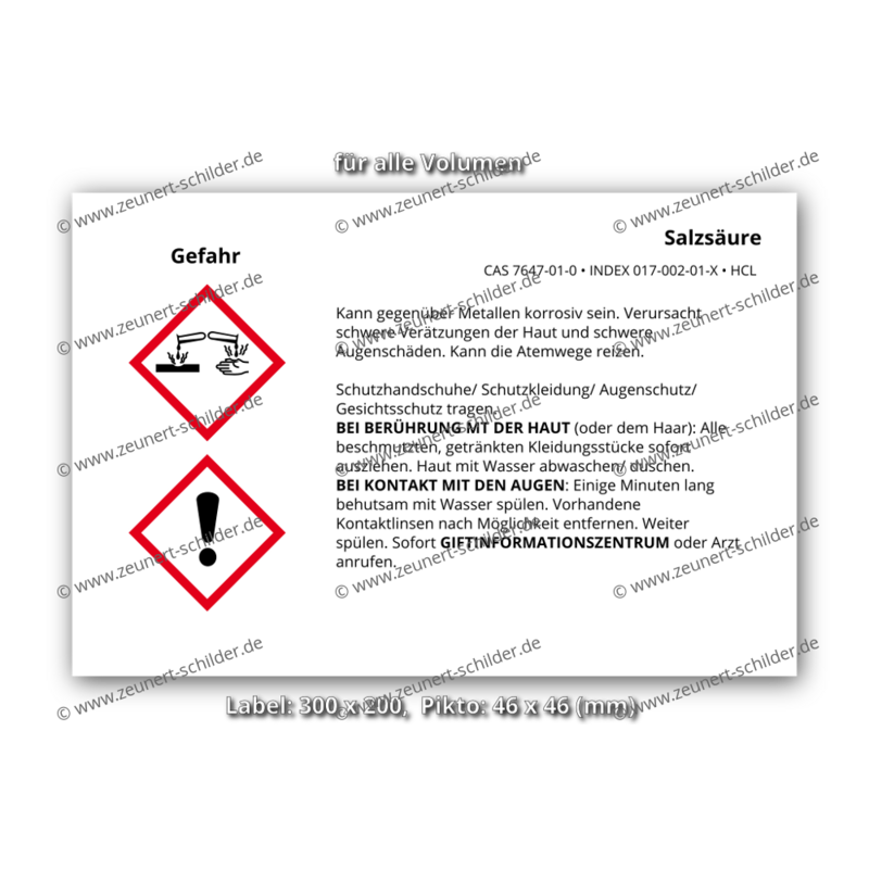 Salzsäure, CAS 7647-01-0