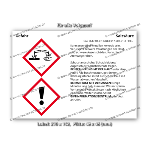 Salzsäure, CAS 7647-01-0
