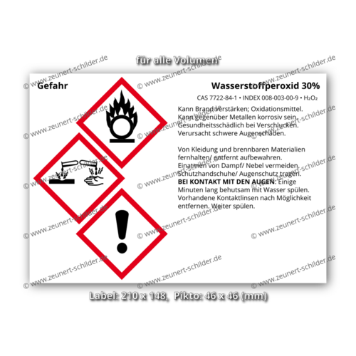 Wasserstoffperoxid 30%, CAS 7722-84-1