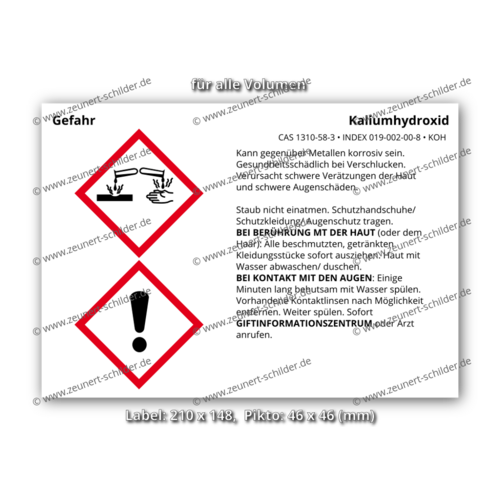 Kaliumhydroxid, CAS 1310-58-3