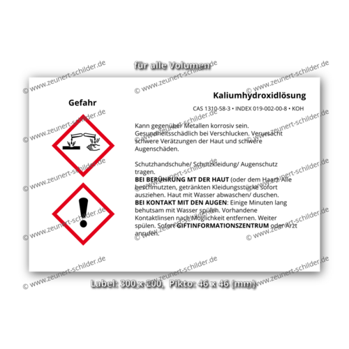 Kaliumhydroxidlösung, CAS 1310-58-3