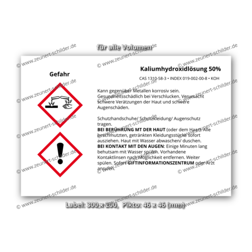 Kaliumhydroxidlösung 50%, CAS 1310-58-3