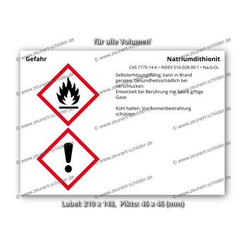 Natriumdithionit, CAS 7775-14-6