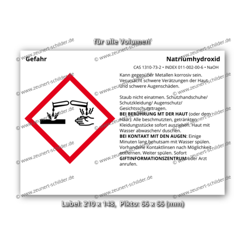 Natriumhydroxid, CAS 1310-73-2