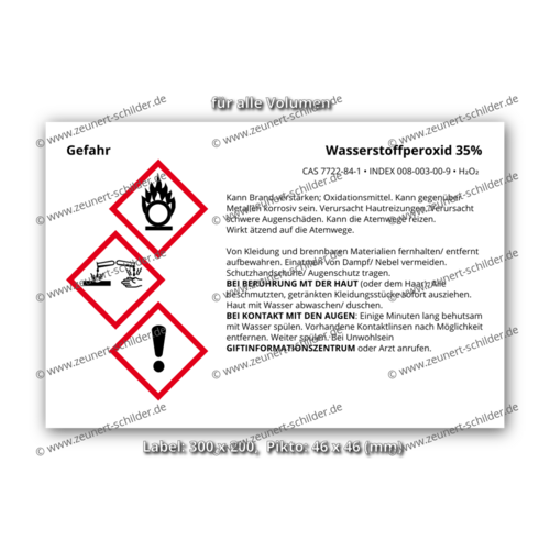 Wasserstoffperoxid 35%, CAS 7722-84-1