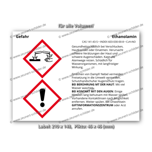 Ethanolamin, CAS 141-43-5
