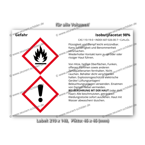 Isobutylacetat 98%, CAS 110-19-0
