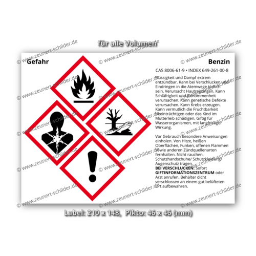 Benzin, CAS 8006-61-9