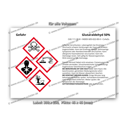 Glutaraldehyd 50%, CAS 111-30-8