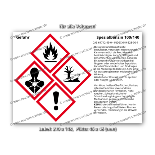 Spezialbenzin 100/140, CAS 64742-49-0