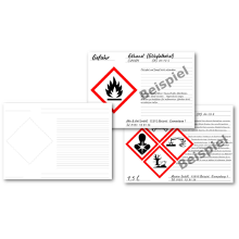 GHS / CLP Gefahrstoff-Etiketten zum Selbstbeschriften