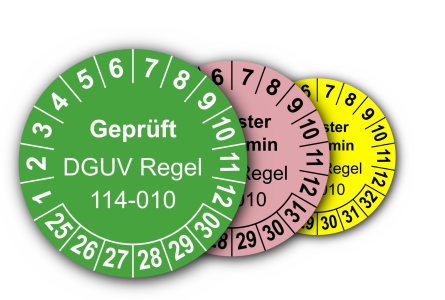 Mehrjahres-Prüfplaketten für Prüfungen von Container und Abrollbehälter (214-016/214-017)